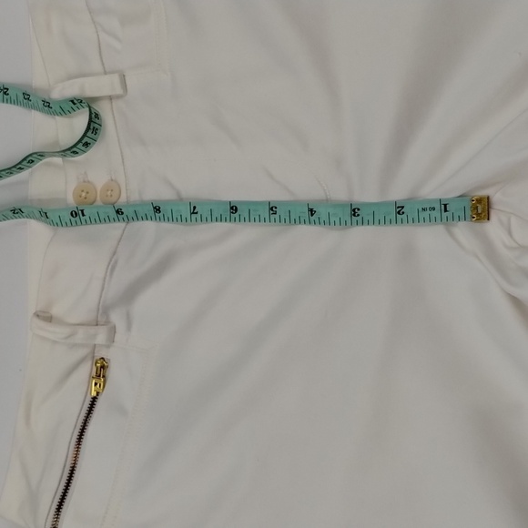 Lauren Ralph Lauren Hi Waist Size 10 White Trouser Pant - Picture 10 of 12